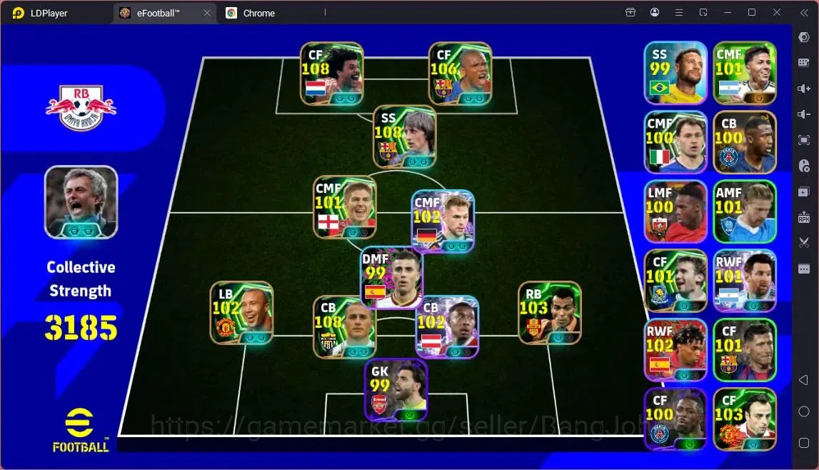 eFootball Accounts Legends & Iconic Players Mobile |PW 3185|Epic Gullit,Cruyff,Cannavaro,Eto'o,Berbatov Etc|SHW 1