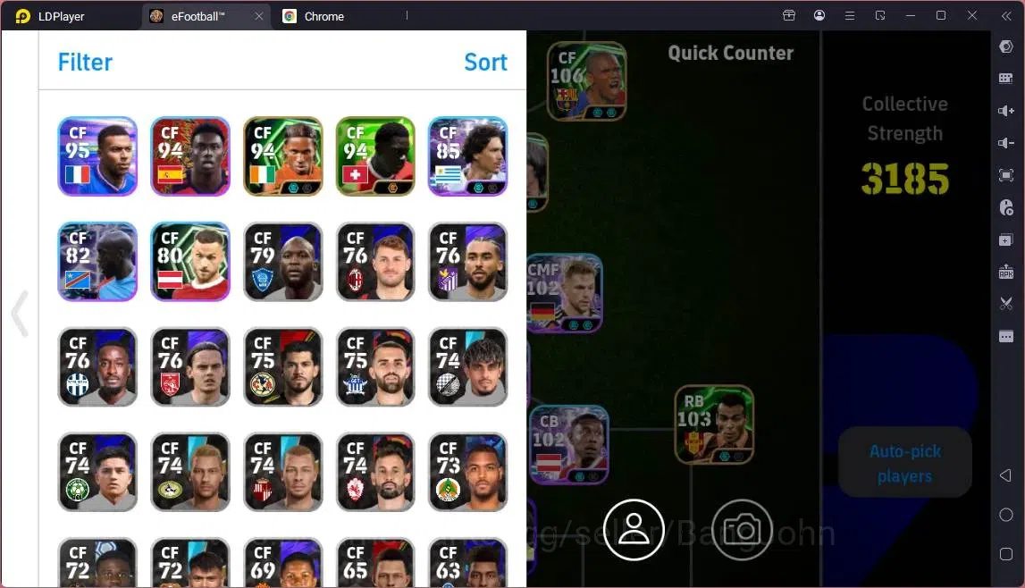 eFootball Accounts Legends & Iconic Players Mobile |PW 3185|Epic Gullit,Cruyff,Cannavaro,Eto'o,Berbatov Etc|SHW 2