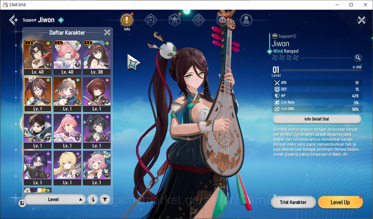 Mongil:Star Dive Accounts Global |Lv 34| Meta 3 SSR [Esther, Gabi, Jiwon A1] image 2