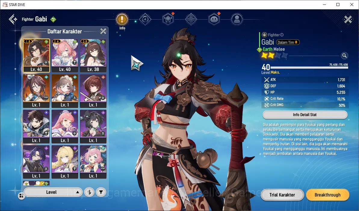 Mongil:Star Dive Accounts Global |Lv 34| Meta 3 SSR [Esther, Gabi, Jiwon A1] image 3