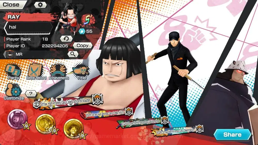 One Piece Bounty Rush Accounts Global | EX 2 |1 Max | PR 18 | Zoro & Sanji MAX, G image 2