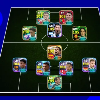 eFootball Accounts Legends & Iconic Players COLECTIVE 3225+ | BIG TIME RODRI x ALEJANDRO BALDE x TOTTI x RUI COSTA x RONALDO