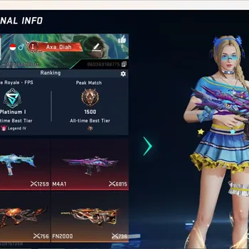 Blood Strike Accounts Others ASIA|2 Eternal Gun:M4A1-Blight's Embrace&MP7-Tidesong|3 Ultra Gun|Check SS BS3411B