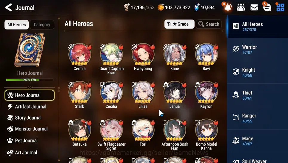 Epic Seven Accounts Global Verif|35 ML(SN Yulha,BArunka,LOTScales,Etc) image 9