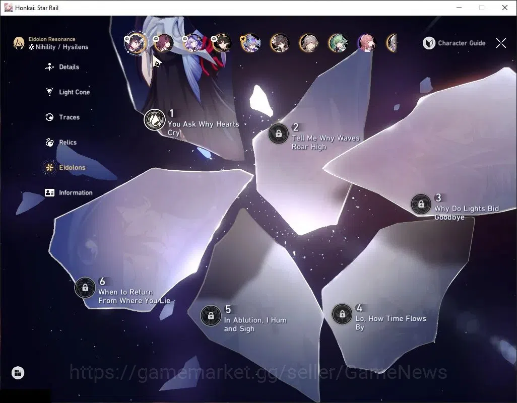 Honkai Star Rail Accounts Asia|TL 66|DOT Prem Team|7 Limited|[SW 999,Hysilen image 5