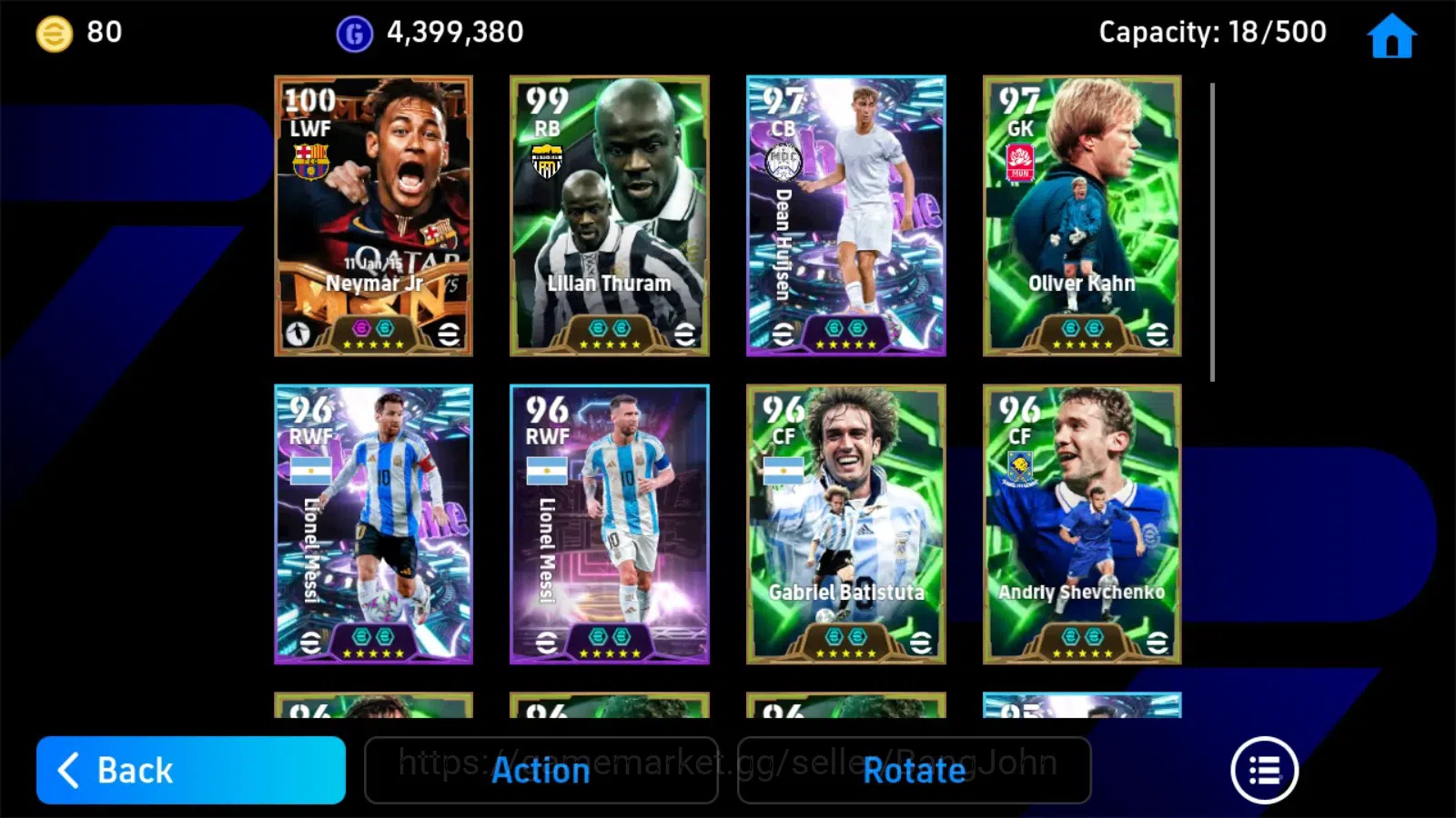 eFootball Accounts ANDROID|PW 3168|Neymar big,liliam epic,huijsen,oli image 3