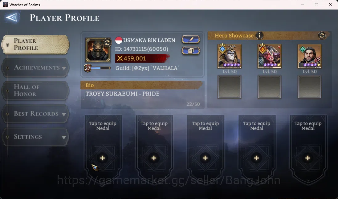 Watcher of Realms Accounts Starter Global 60xx|Power 450k|2 Lord(Venoma,Torod image 10