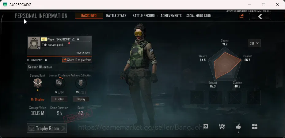 Arena Breakout Accounts Mobile | Lvl 30 | SV 10.6M | CV 10.5M | Take Mail image 2