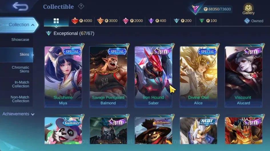 Mobile Legends: Bang Bang Accounts Hero 128|Skin 284|Legend Franco,TF Roger,KOF Karin image 12