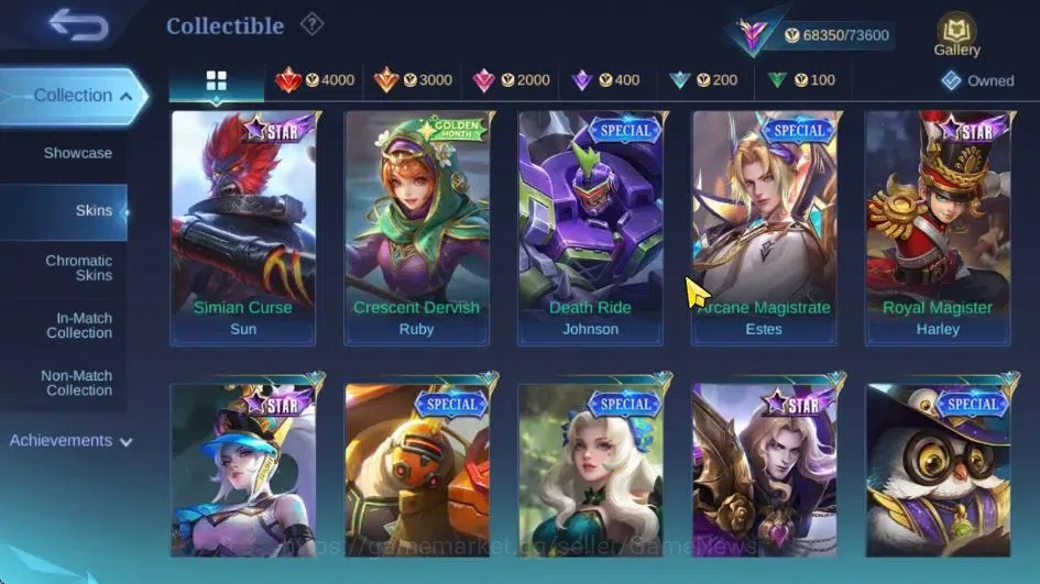 Mobile Legends: Bang Bang Accounts Hero 128|Skin 284|Legend Franco,TF Roger,KOF Karin image 14