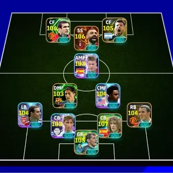eFootball Accounts Legends & Iconic Players Mobile|PW 3214|BigT M Salah,Raul,C Makalele|Epic Puyol,Suarez,Eto'o,Thiago,E