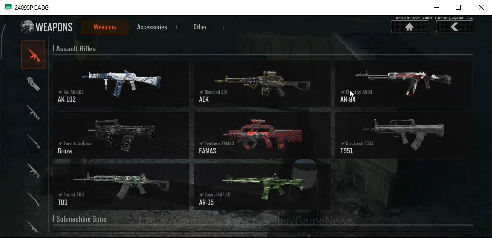 Arena Breakout Accounts Starter [MOBILE] Lv30|SV 17M|CV 6M|Heavy 03|V-SKS,VSS Crismon,RPK16 Secrets,Etc|Many Skin Weapons|CN 4