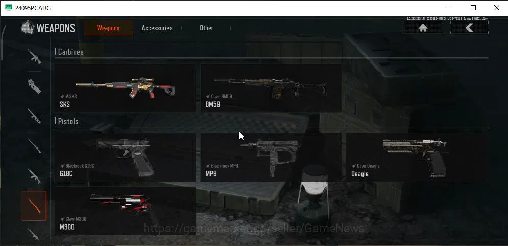 Arena Breakout Accounts Starter [MOBILE] Lv30|SV 17M|CV 6M|Heavy 03|V-SKS,VSS Crismon,RPK16 Secrets,Etc|Many Skin Weapons|CN 9