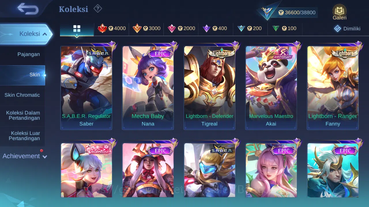 Mobile Legends: Bang Bang Accounts Hero 127 Skin 178 | Mworld Ling | KOF Karina | CC  image 4