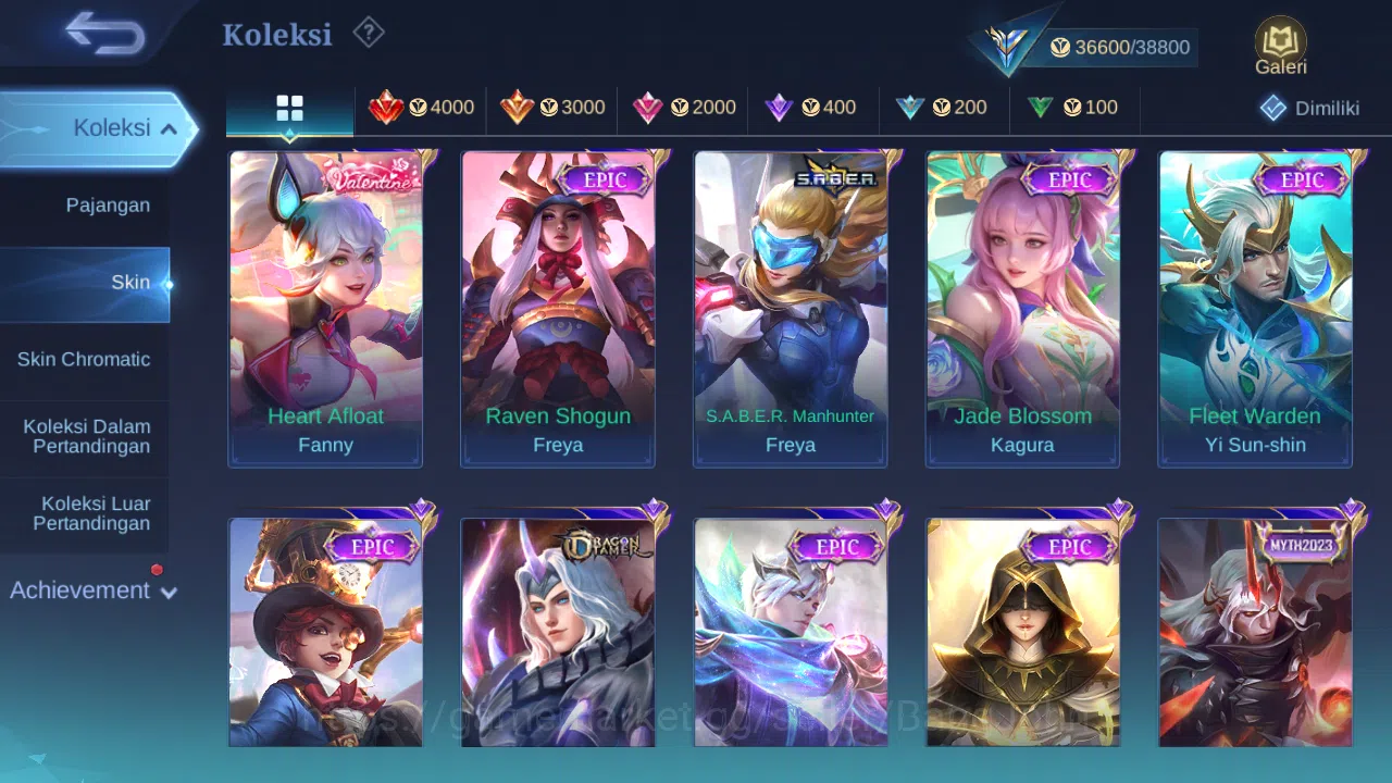 Mobile Legends: Bang Bang Accounts Hero 127 Skin 178 | Mworld Ling | KOF Karina | CC  image 5