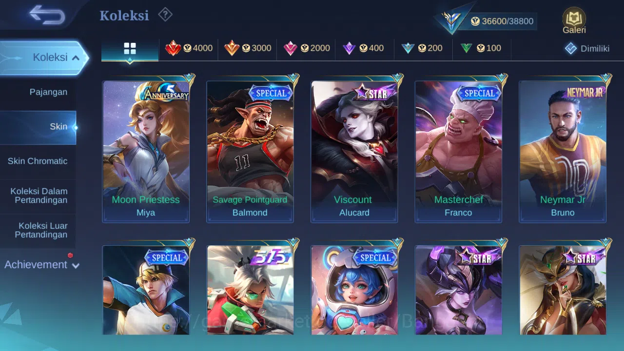 Mobile Legends: Bang Bang Accounts Hero 127 Skin 178 | Mworld Ling | KOF Karina | CC  image 8