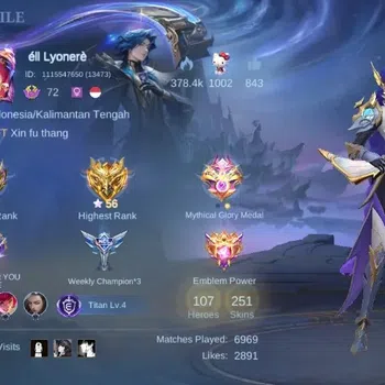 Mobile Legends: Bang Bang Accounts Collector Global|Skin 251|Renowned|Sanrio Floryn,Collector Natalia,STAR ANUAL