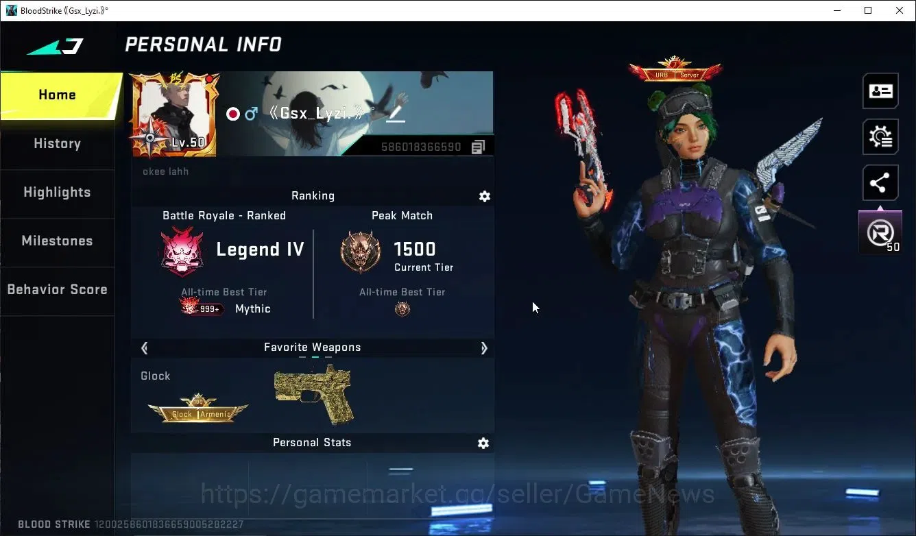 Blood Strike Accounts ASIA|Eternal Zero,DeAgle|Collab TR Takemichi,7DS k image 2
