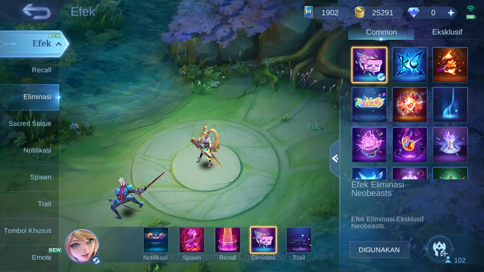 Mobile Legends: Bang Bang Accounts Others Hero 102 | cc jawhead | cc natalia | luckybox roger | lightborn tigreal | zodiac 19
