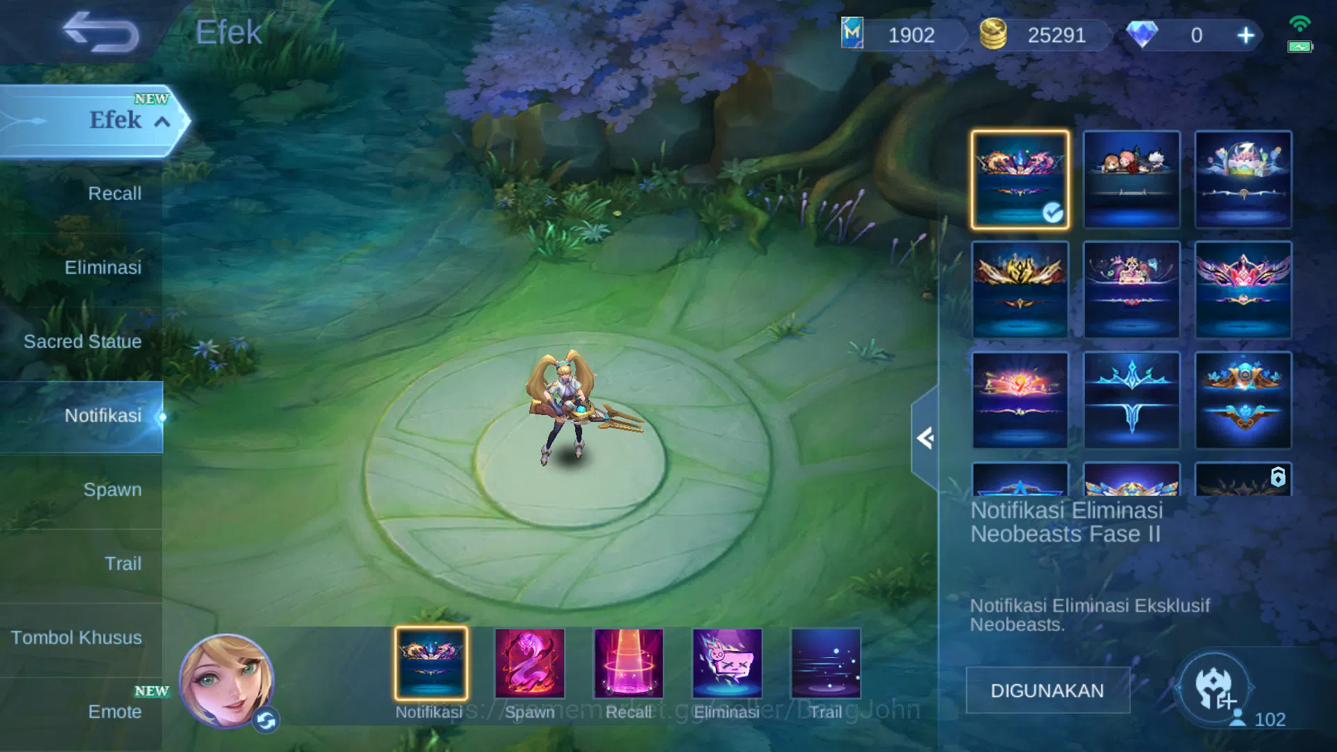 Mobile Legends: Bang Bang Accounts Others Hero 102 | cc jawhead | cc natalia | luckybox roger | lightborn tigreal | zodiac 3