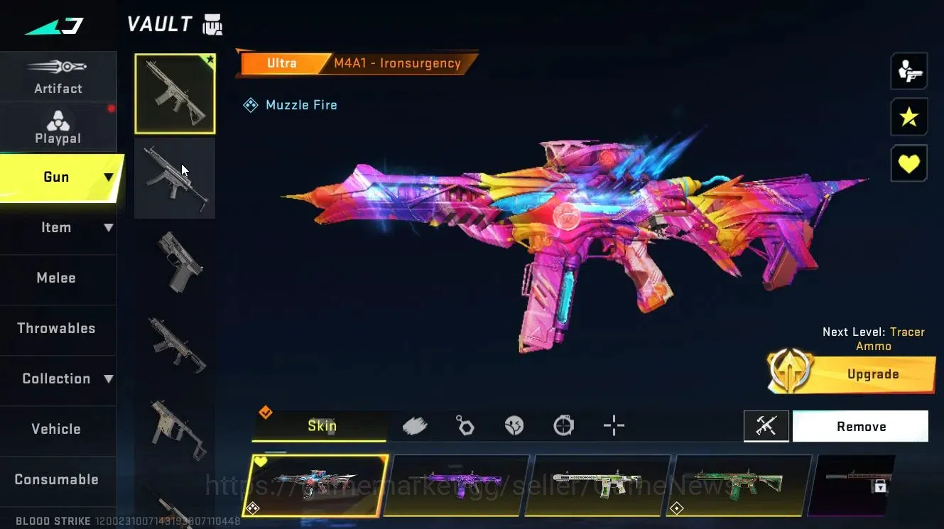 Blood Strike Accounts Collab Skin ASIA|ULTRA [RAN, ZERO, M4A1, FAL, SVD] | Collab BLEACH [Ethan-Byakuya, Soul Reaper 7