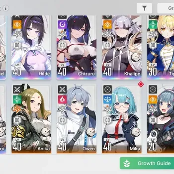 Chaos Zero Nightmare Accounts Global|Lv 41|7 SSR|Sereniel,ChizuruM1,Hilde,Tiphera,Nine,Haru,Khalipe|10
