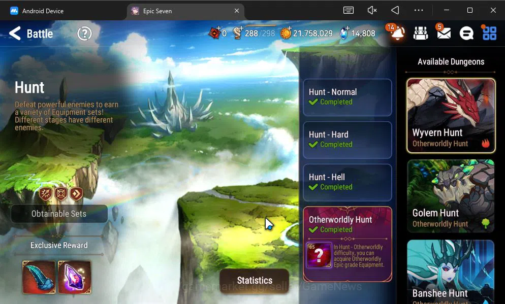 Epic Seven Accounts GLOBAL UNVERIF|9 ML(Salome,BArunka,LOT Scales,NM L image 17