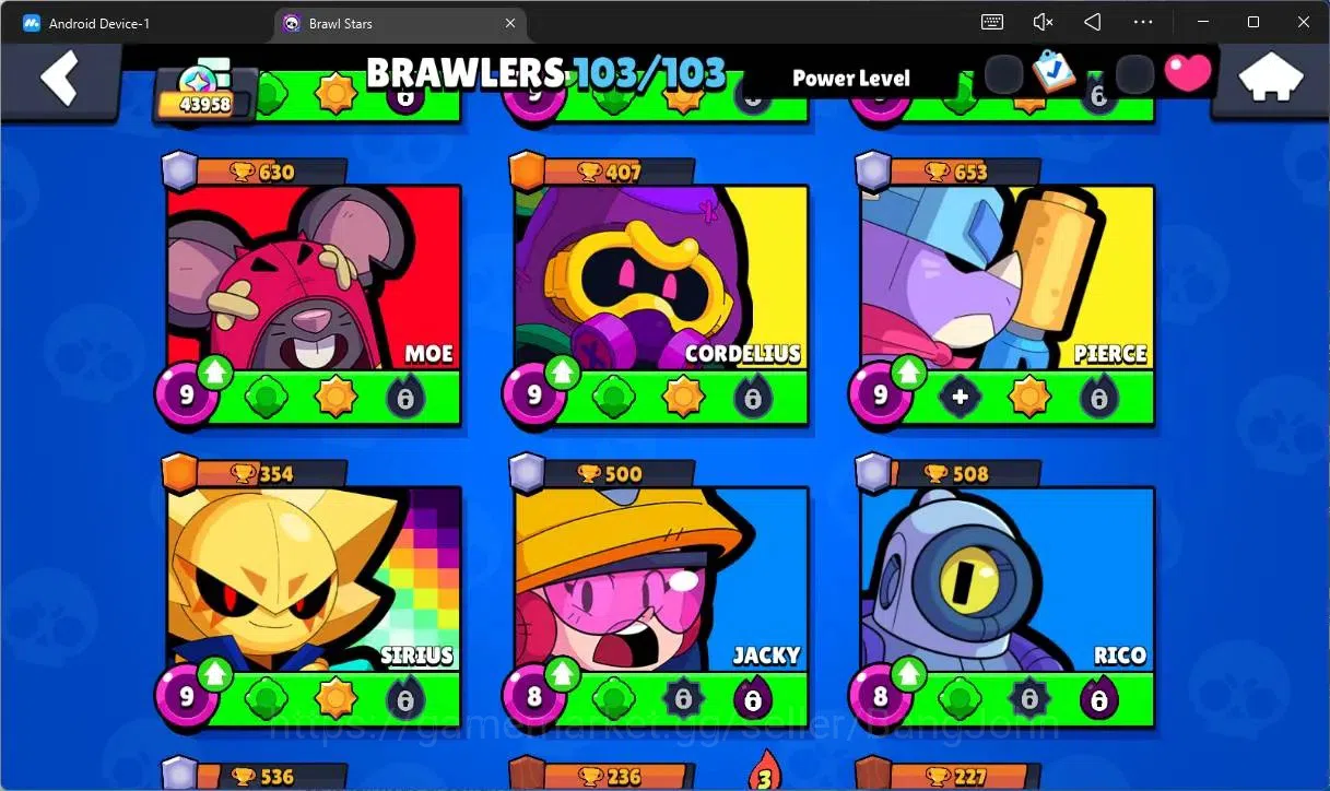 Brawl Stars Accounts Global |43958 Trophy|103 Brawler|20 Max Hypercharg image 11