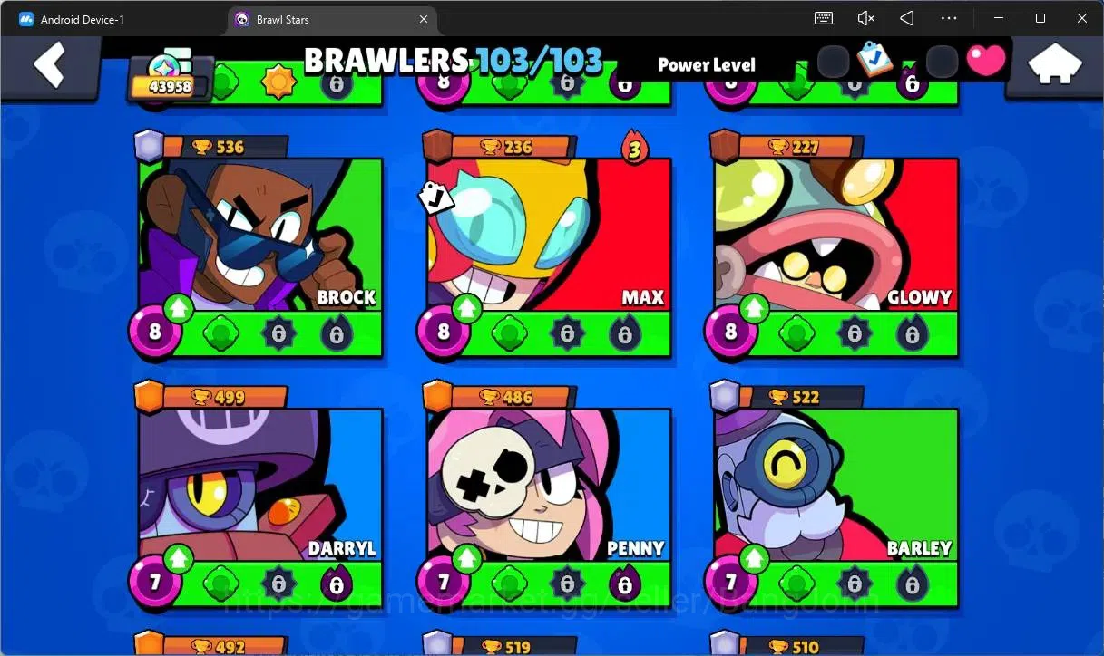 Brawl Stars Accounts Global |43958 Trophy|103 Brawler|20 Max Hypercharg image 12