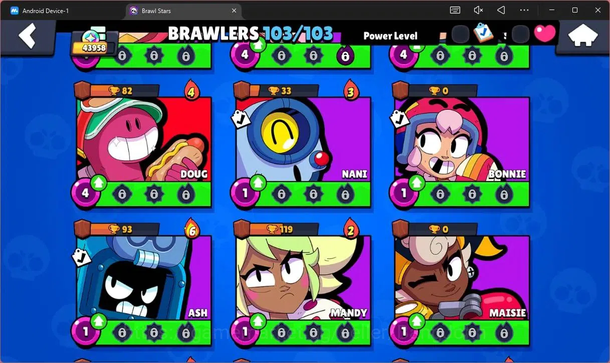 Brawl Stars Accounts Global |43958 Trophy|103 Brawler|20 Max Hypercharg image 16