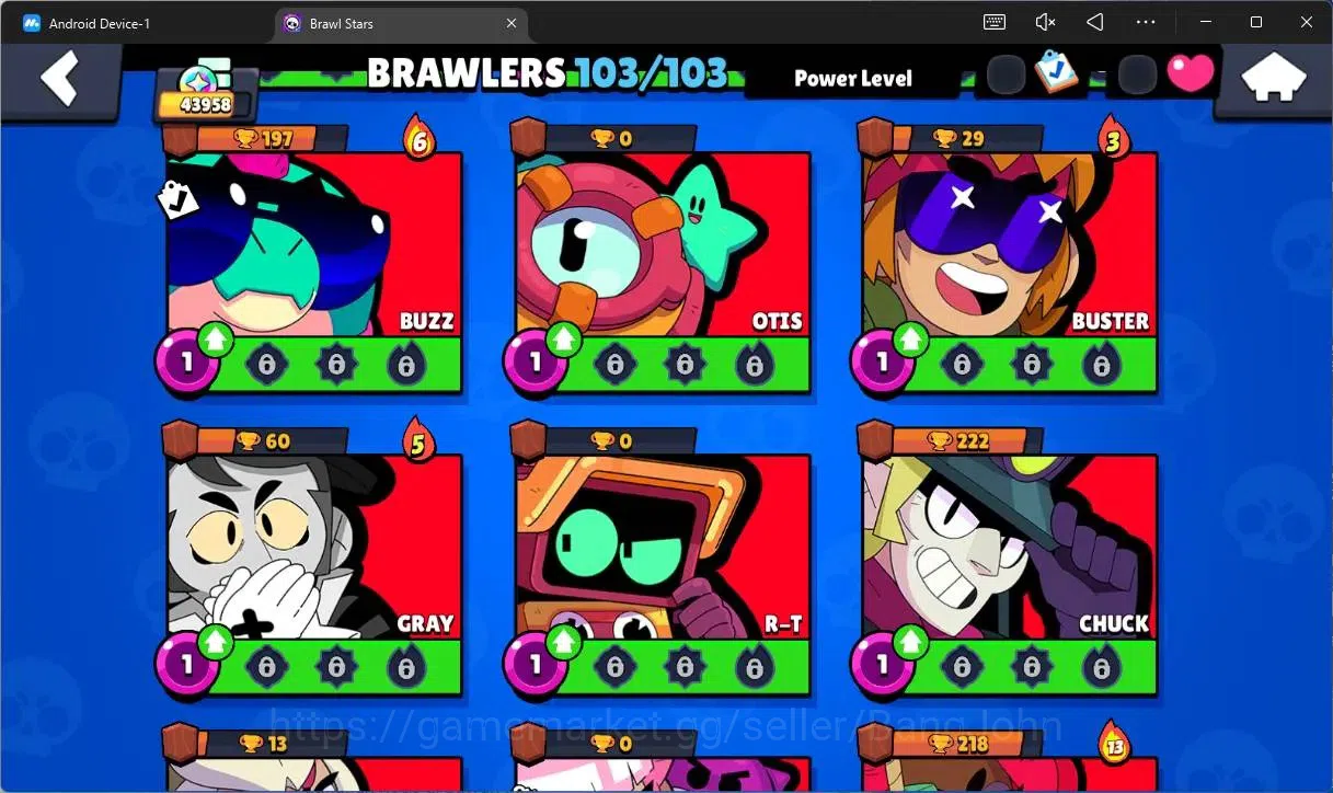 Brawl Stars Accounts Global |43958 Trophy|103 Brawler|20 Max Hypercharg image 18