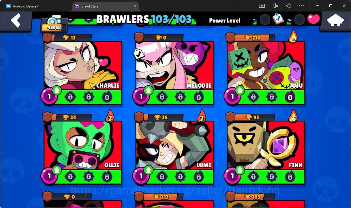 Brawl Stars Accounts Global |43958 Trophy|103 Brawler|20 Max Hypercharg image 19