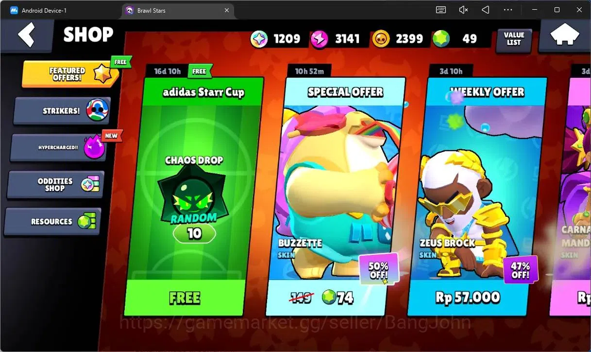 Brawl Stars Accounts Global |43958 Trophy|103 Brawler|20 Max Hypercharg image 4