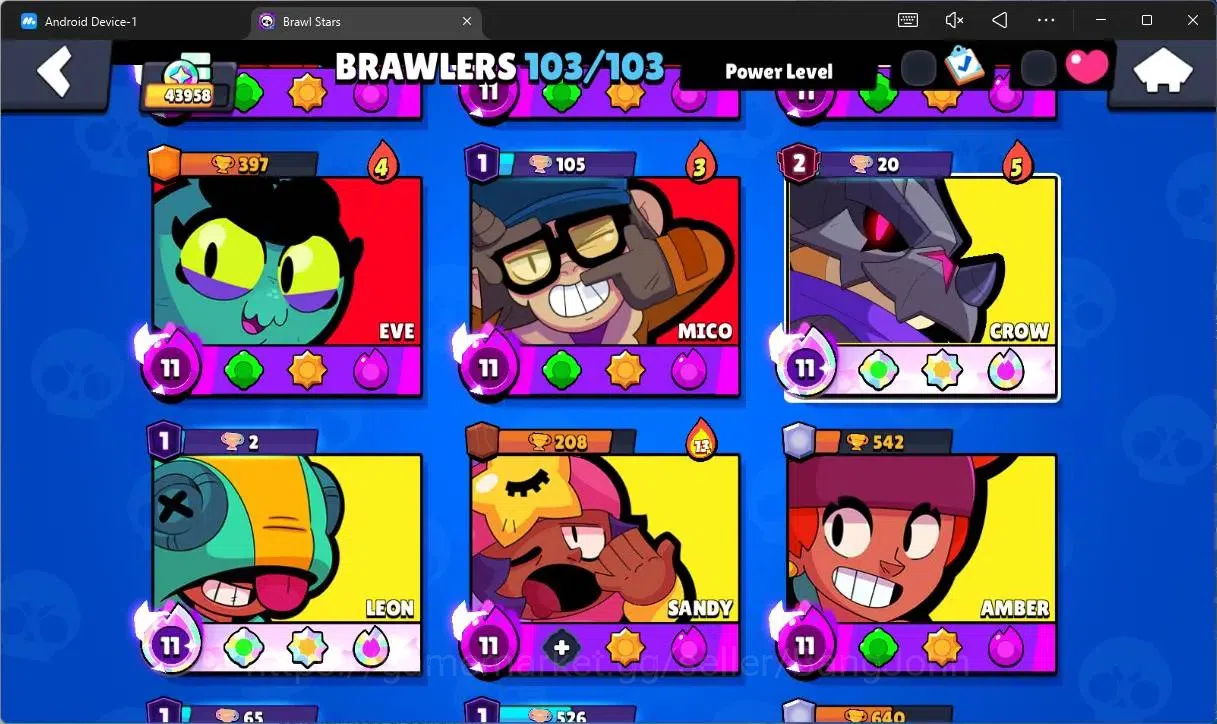 Brawl Stars Accounts Global |43958 Trophy|103 Brawler|20 Max Hypercharg image 7
