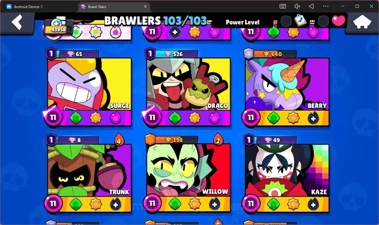 Brawl Stars Accounts Global |43958 Trophy|103 Brawler|20 Max Hypercharg image 8