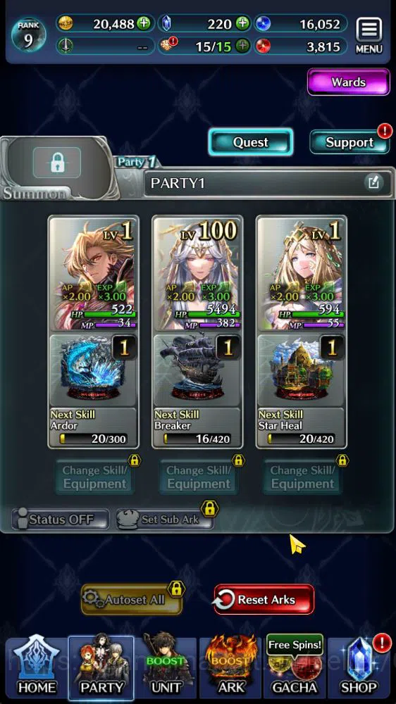 Last Cloudia Accounts Low-End Global|Starter Rank 9| Ascended Roland,Spirit Maiden Sera,Goddess Lilaha,Etc |1 UR +6 SSR 6