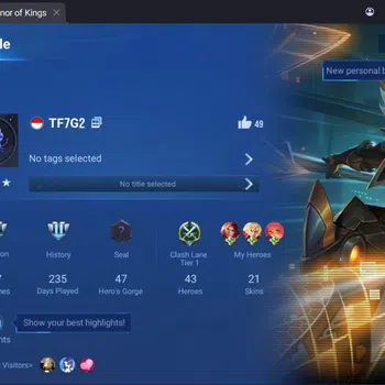 Honor of Kings Accounts Others Global | 43H 21S | 3 Legend: Angela,LuBu,Kaizer | Limited Daji | Limbo Donghuang |LOTM