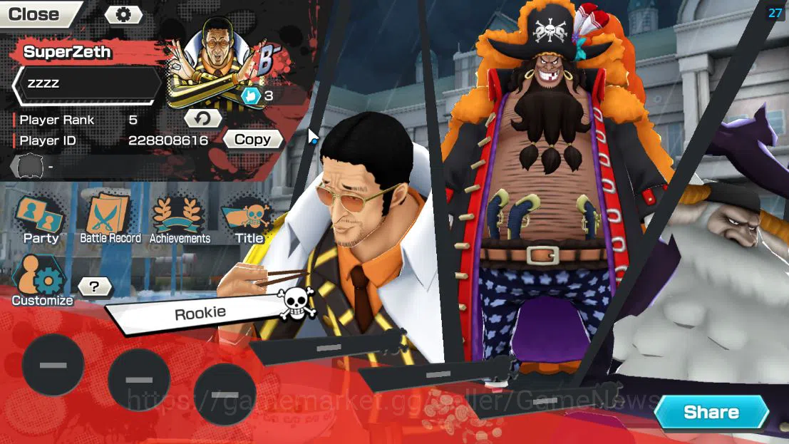 One Piece Bounty Rush Accounts Global|6 EX| AMS[Borsalino],T5E St.Jaygarcia,T4E   image 2