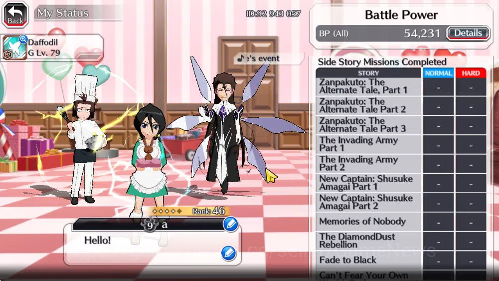 Bleach: Brave Souls Accounts Mid-Tier [GLOBAL]6k Orbs+Fresh All Story|Rukia Valentine2026,Aizen 5