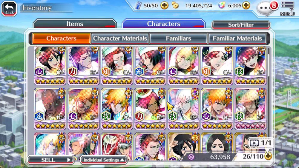 Bleach: Brave Souls Accounts Mid-Tier [GLOBAL]6k Orbs+Fresh All Story|Rukia Valentine2026,Aizen 7
