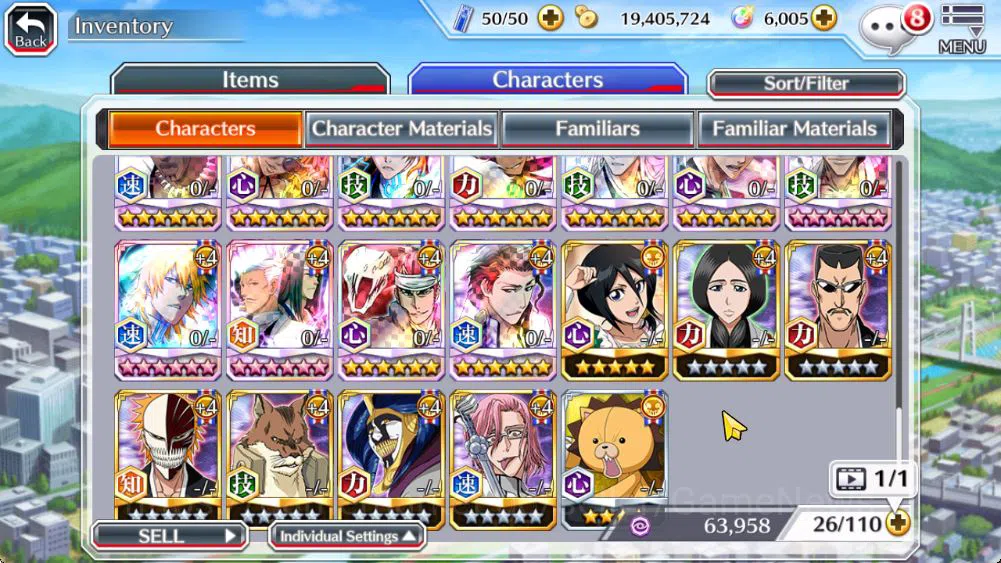 Bleach: Brave Souls Accounts Mid-Tier [GLOBAL]6k Orbs+Fresh All Story|Rukia Valentine2026,Aizen 8