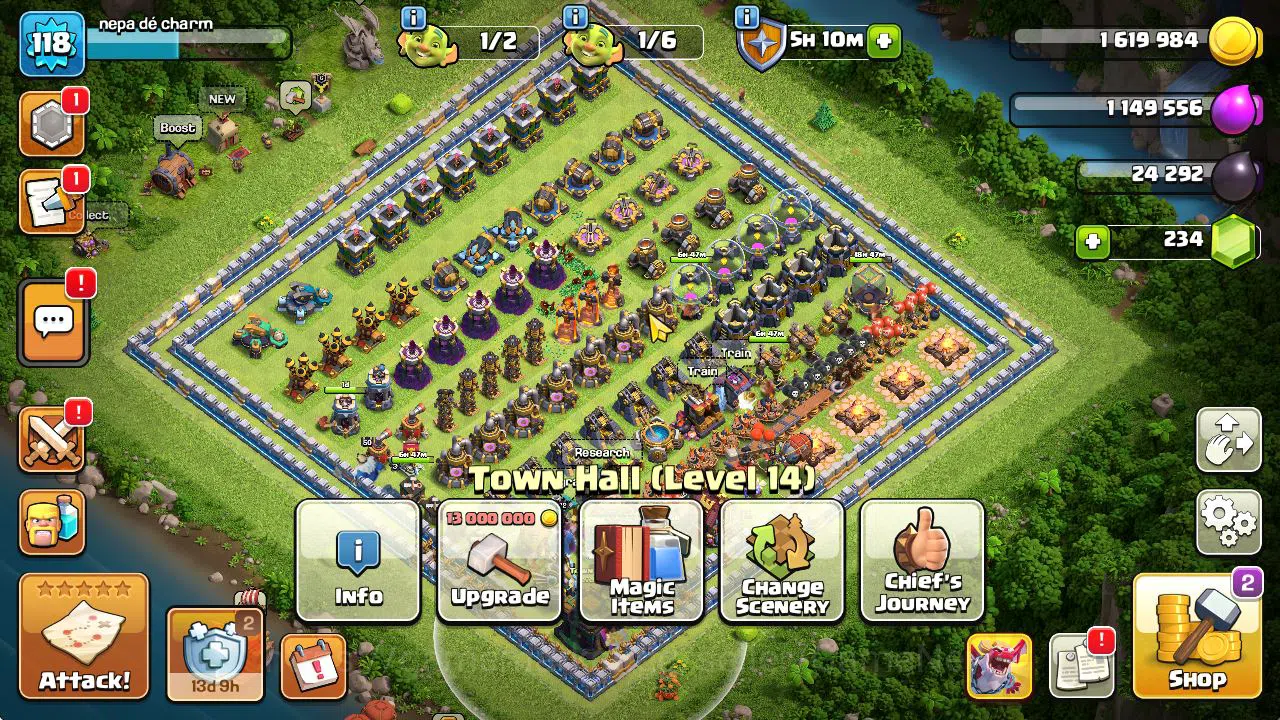 Clash of Clans Accounts TH 14 - BH 7|Limited Skin|LV 118|HH 8|BK 50,AQ 53, image 1