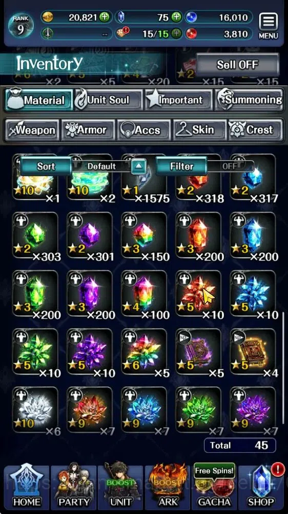 Last Cloudia Accounts GLOBAL|Rank 9|Collab Brave Frontier (Goddess Tilit image 7
