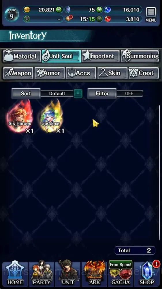 Last Cloudia Accounts GLOBAL|Rank 9|Collab Brave Frontier (Goddess Tilit image 8
