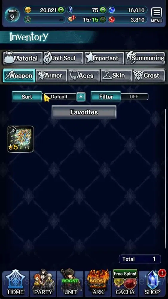 Last Cloudia Accounts GLOBAL|Rank 9|Collab Brave Frontier (Goddess Tilit image 9