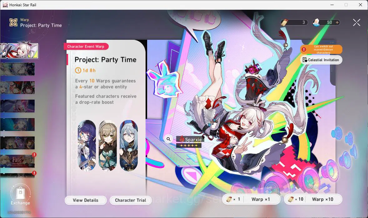 Honkai Star Rail Accounts ASIA|TL70|20 limit|LCsign(Firefly,Acheron,Mydei,Ji image 2
