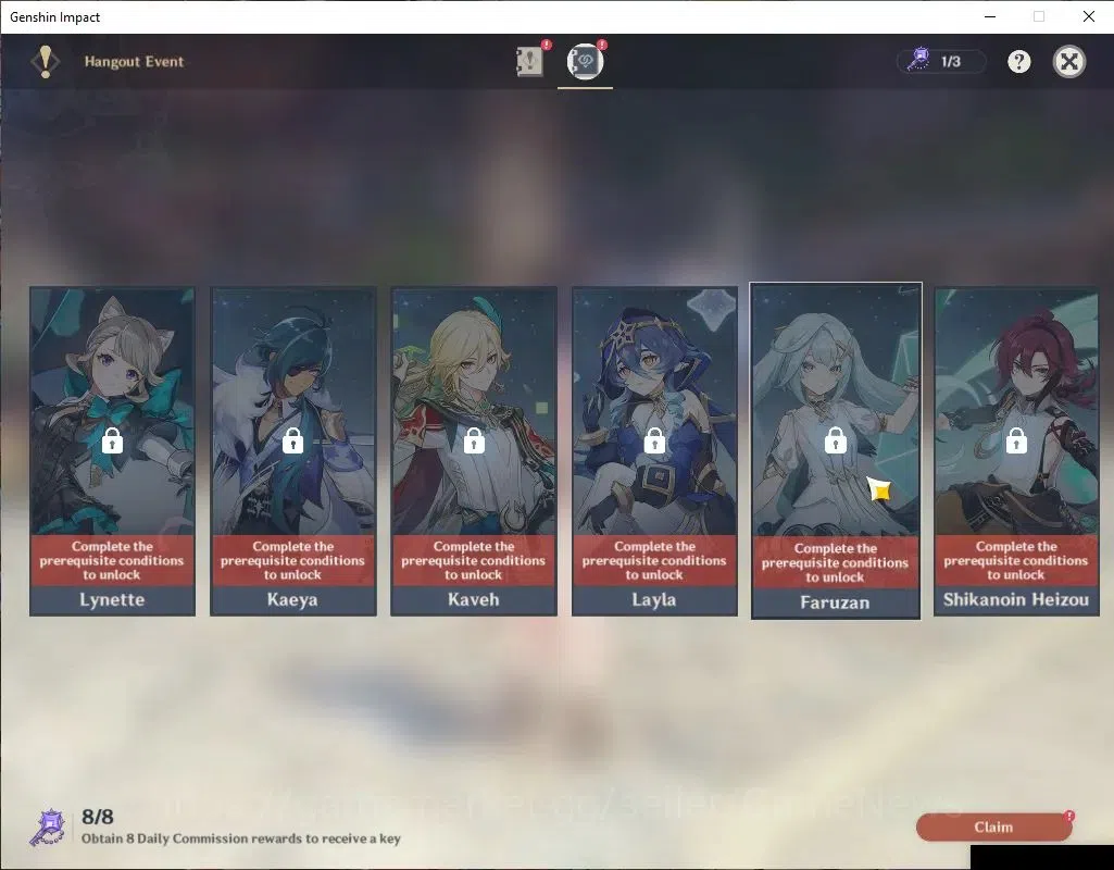 Genshin Impact Accounts Mid Game ASIA |AR 54|2 Limited+2(*5Weapon)|linnea+Sign,Flins|Mc Male|FS 28|Low Explore 11