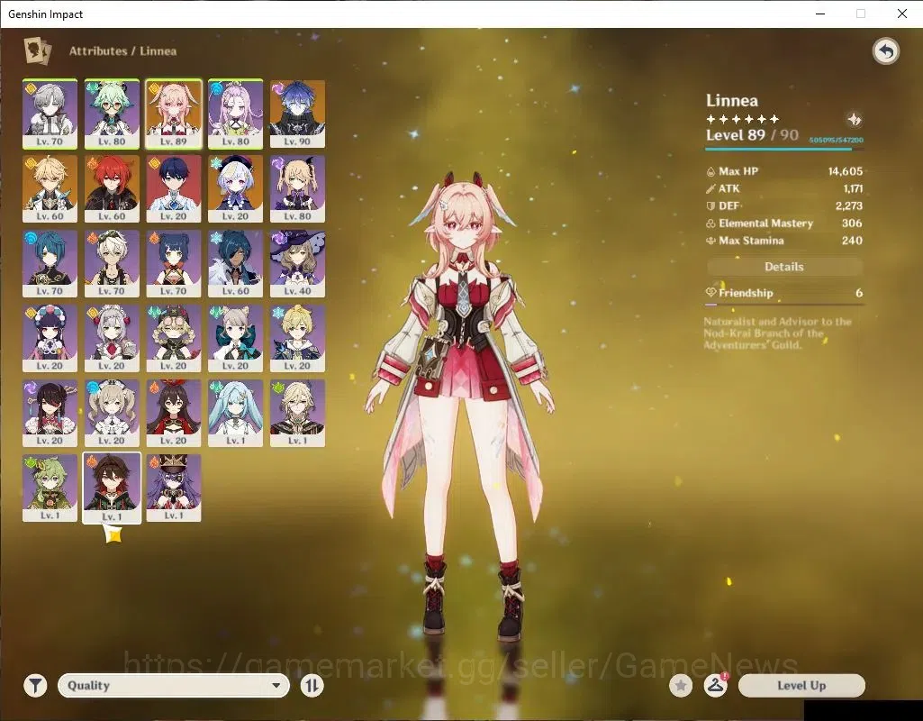Genshin Impact Accounts Mid Game ASIA |AR 54|2 Limited+2(*5Weapon)|linnea+Sign,Flins|Mc Male|FS 28|Low Explore 3