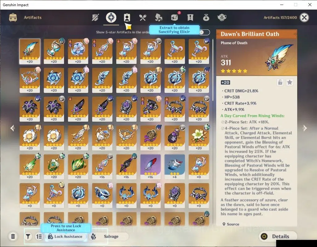 Genshin Impact Accounts Mid Game ASIA |AR 54|2 Limited+2(*5Weapon)|linnea+Sign,Flins|Mc Male|FS 28|Low Explore 5