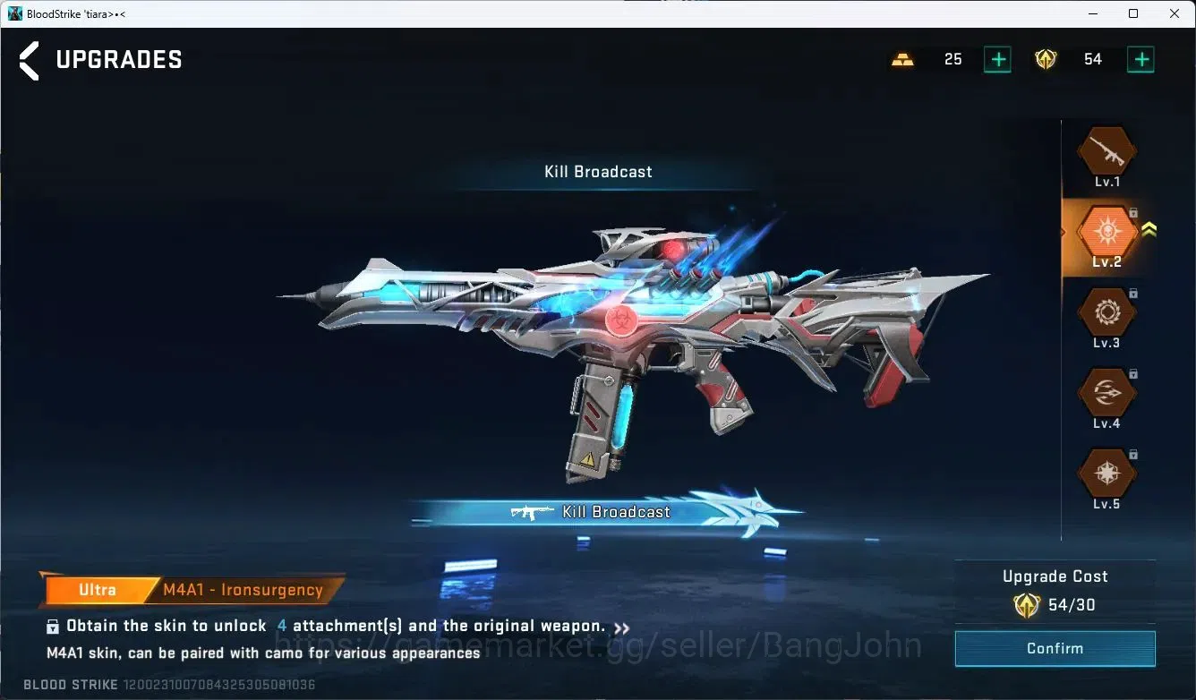 Blood Strike Accounts ASIA COLLAB=KAR98K|LIMITED=AR97,MP7|ULTRA=SPEAR,M1 image 10